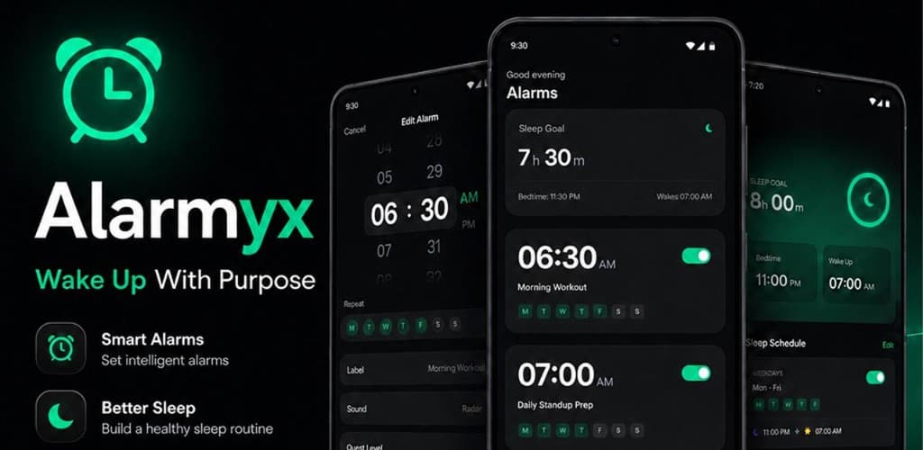 Alarmyx – Smart Alarm & Sleep Tracker